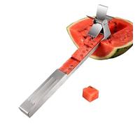 Watermelon Slicer, Watermelon Cutter Cuber - Watermelon Slicer Cutting Tool - Multifunctional Stainless Steel Easy Cutting Design for Pineapple Fruit Kitchen Use Cortador
