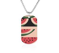 Watermelon Slices Fashion Pendant Necklace Chain Personalized Graphic Jewellery