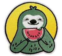 Watermelon Sloth Patch Iron Sew On Clothing Denim Jacket Shirt Embroidered Badge