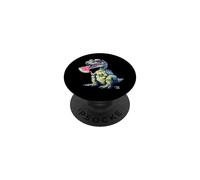 Watermelon T-Rex Wildlife Watermelons Fruit Artwork Motif PopSockets Adhesive PopGrip