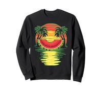 Watermelon Tropical Sunset Vegan Fruit Lovers Sweatshirt