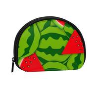 Watermelon, Women's Storage Bag Shell Makeup Bag Small Coin Purse Shell Change Pouch