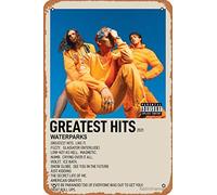 waterparks greatest hits Metal Print Retro Metal Tin Vintage Sign 12 X 8 Inch Home Bar Man Cave Wall Decor