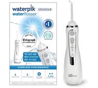 Waterpik Cordless Advanced Water Flosser, 3 Pressure Settings, Dental Plaque Removal Tool, Ideal for Travel or Small Bathrooms, USB Charger, White, W