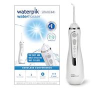 Waterpik Cordless Advanced Water Flosser, 3 Pressure Settings, Dental Plaque Removal Tool, Ideal for Travel or Small Bathrooms, USB Charger, White, WP-580UK