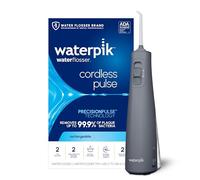 Waterpik Cordless Pulse Rechargeable Portable Water Flosser for Teeth, Gums, Braces Care and Travel with 2 Flossing Tips, Waterproof, ADA Accepted, WF-20 Gray, Packaging May Vary