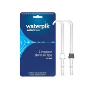 Waterpik DT-100E Implant Denture Replacement Tips Water Flosser Tip Replacement, Clear, 2 Count