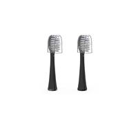 Waterpik Genuine Full Size Replacement Brush Heads With Covers for Sonic-Fusion Flossing Toothbrush SFFB-2EB 2 Count Black