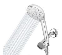 Waterpik Magnetic Dual Dock Adjustable Height Hand Held Shower Head with 5-Foot Metal Hose and PowerPulse Shower Massage, Chrome QMP-863ME