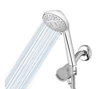 Waterpik Magnetic Dual Dock Adjustable Height Hand Held Shower Head with 5-Foot Metal Hose and PowerPulse Shower Massage, Chrome QMK-753ME