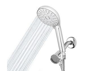 Waterpik Magnetic Dual Dock Adjustable Height Hand Held Shower Head with 5-Foot Metal Hose and PowerPulse Shower Massage, Chrome QMP-863ME