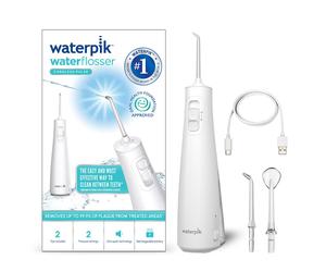 Waterpik Pulse Water Flosser Cordless, Oral Health Foundation Approved, Water Flosser and Plaque Remover for Teeth, 2 x Water Flos