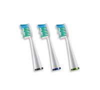 Waterpik Standard Brush Heads, Replacement Sonic Toothbrush Heads for Sensonic and Complete Care, 3 count (Pack of 1) (SRRB-3E)