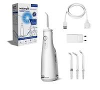 Waterpik White Cordless Select Water Flosser, Removes Plaque & Improves Gum Health, 360-Degree Tip Rotation, Global Voltage, Safe for Implants, Crowns & Veneers, USB Charger (WF-10 UK)