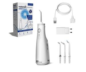 Waterpik White Cordless Select Water Flosser, Removes Plaque & Improves Gum Health, 360-Degree Tip Rotation, Global Voltage, Safe for Implants, Crowns & Veneers, USB Charger (WF-10 UK)