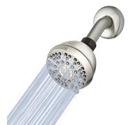 Waterpik XAS-619E PowerPulse Massage 6-Mode Fixed Mount Shower Head, Brushed Nickel
