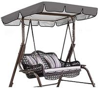 Waterpof Replacement Canopy for 2/3 Seat Hollywood Swing 210D UV Ptection Outdoor Garden Hammock Cover Patio Shade Solution & Stylish