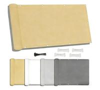 Waterproof 1.8x5.6m Rectangle Heat-Resistant Sunshade with Eyelets & Ropes 420D Polyester Outdoor Canopy for Balcony Garden Patio UV Protection