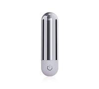 Waterproof 10 Mode Silent Handheld Electric Bullet Viberate Silicone Ball Personal Body Relaxation Gift for Woman Men,Portable Bullet Setting,Foot Massage Tool, Powerful Cordless KDFGE0 (Sliver)