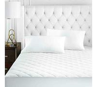 Waterproof 100% Cotton Extra Deep Quilted Mattress Protectors Luxurious Super Soft 40cms Deep Protectors MS (Super King Size)