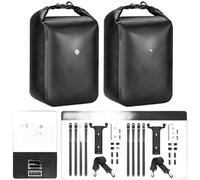 Waterproof 10L Bike Front Fork Bag Quick Release Mount Cycling Luggage for Mountain Road E-Bikes Scooters(2 Sets Black)