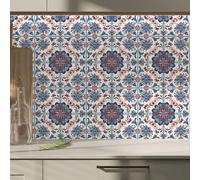 Waterproof 12pcs PVC Wall and Tile Decals with Geometric Patterns Removable and Repositionable for Custom Wall and Tile Decoration (C)