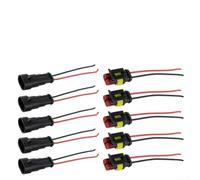 Waterproof 12V 2Pin Wire Connector 5Pairs Cable Connectors With IP67 Sealed Design For Electrical Applications In Cars, Motorcycles, Trucks, And Boats
