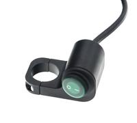 Waterproof 12V Headlight Spotlight Switch With CNC Mounting Bracket For 7/8 Inch 22mm Handlebar On Off Control(green)