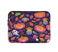 Waterproof 15 Inch 16 Inch Pumpkin Stripe Halloween Pattern Tablet Briefcase Carrying Bag