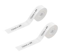 Waterproof 15mmx4m Label Maker Tape - DIY Name, Price, Shelf Life & Classification Labels. Self-Adhesive. Works with Qutie/H11 Printer ((2pcs, 15mmx4m))