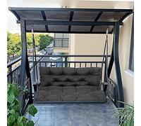 Waterproof 2 3 Seater Canopy Swing Bench Cushs Thickened Washable Seat & Backrest for Patio Outdoor Garden Hammock 100x100x10cm Dark Grey Replacement Pads