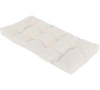 Waterproof 2/4Seater Garden Bench Cushion8cm Thick Replacement Pad with NonSlip Straps for Outdoor/Indoor Benches Patio & Swing Chairs (Blanc 180x40cm)