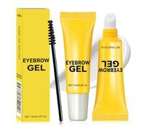 Waterproof 2 in 1 Eyebrow Gel, Clear Eyebrow Glue - Long-Lasting Brow and Edge Gel for Fluffy, Defined Brows With Brush. Strong Hold, Smudge-Proof Formula. Perfect for Styling and Setting 1PCS