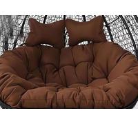 Waterproof 2-Person Hammock Swing Cushion Removable & Washable Egg Chair Pillow Double Seat Hanging Basket Cushion Durable Outdoor Lounge Seat Pad