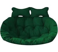 Waterproof 2 Seater Egg Chair Swing Cushion, Detachable Double Egg Hanging Chair Cushions Replacement with Two Adjustable Headrest(I,150 * 110cm/59 * 43in)