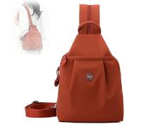Waterproof 2-Way Commuter Bag, Convertible Travel Bag, Small Backpack Purse for Women, Anti-Theft Travel Tote, Mini Oxford Cloth Travel Daypack for Fitness Commuting Travel (Orange)