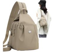 Waterproof 2-Way Commuter Bag - Large Capacity Oxford Convertible Tote, Anti-Theft for Commuting, Fitness and Travel (Khaki)