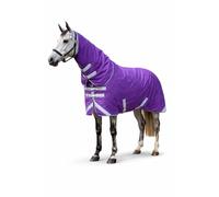 Waterproof 200g 1200 Denier Ripstop Heavy Duty Turnout Rug Extra Deep with Detachable Neck (Purple, 6'3")