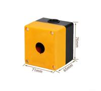 Waterproof 22mm Hole ABS Plastic Control Box with Push Button Switch Dustproof and Oxidation Resistant Enclosure IP65 for Industrial Machines and Factories (1 hole)