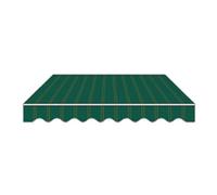 Waterproof 280g/m² Sun Shade Canopy Replacement Fabric 5x2.5m Dark Green Perfect for Patio Garden Terrace Durable Valance Top Various