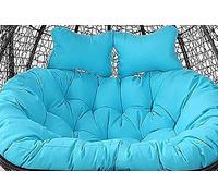 Waterproof 2Person Hammock Swing Cush Removable & Washable Double Seat Egg Chair Pillow tableHanging Basket Cush for Garden Patio and Balcony