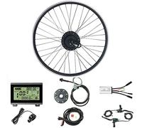 Waterproof 36V/48V 250W Ebike Conversion Kit for Electric Bike 16"/20"/24"/26"/27.5"/28"/29"/700C Fron Wheel Electric Bicycle Hub Motor Kit with Mountain Bike Rim,36V-700C