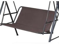 Waterproof 3Seater Swing Cover for Outdoor Patio Garden Durable Replacement Cushion Cover for Swing Chair Bench Coffee Color 138cm x 50cm x 50cm
