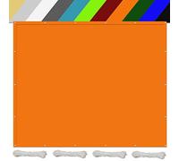 Waterproof 3x9m Sports Awning - Rectangular Balcony with Eyelets & Ropes for Camping, Patio, Pergola - Durable Outdoor Shade in Orange