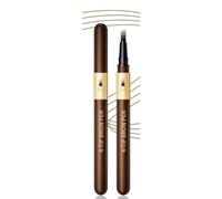 Waterproof 4-Tip Micro Fork Eyebrow Pen For Precise Shaping & Natural Hair-Like Strokes - Suitable For Beginners & Professional Makeup, Available In Light Brown, Dark Brown And Black Shades