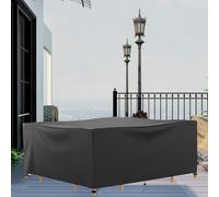 Waterproof 420D Ox Fabric Garden Fur Covers - 44x40x40cm Windproof Outdoor Rattan Cube Table Protector, Weather-Resint Patio Fur Cover, & Heavy-Du