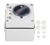 Waterproof 500V Outdoor Power Isolator Switch - Dustproof Rotary On-Off Control Socket with Accessories 3P40A for Outdoor Electrical Safety