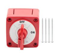 Waterproof 6004 M-Series 48V 300Amp Car Boat Battery Selector Isolator Disconnect Single Circuit Switch with Locking Key