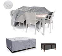 Waterproof 600D Outdoor Fur Cover for 40x40x40cm Garden Table - Durable Patio Protector, Stylish Fur Design, Ideal for All Weather Conditions