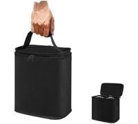 Waterproof 600d Oxford Gas Cylinder Storage Bag Portable Propane Tank Case With U Shaped Zipper For Camping Outdoor Use Holds Two 1 Pound Bottles Black